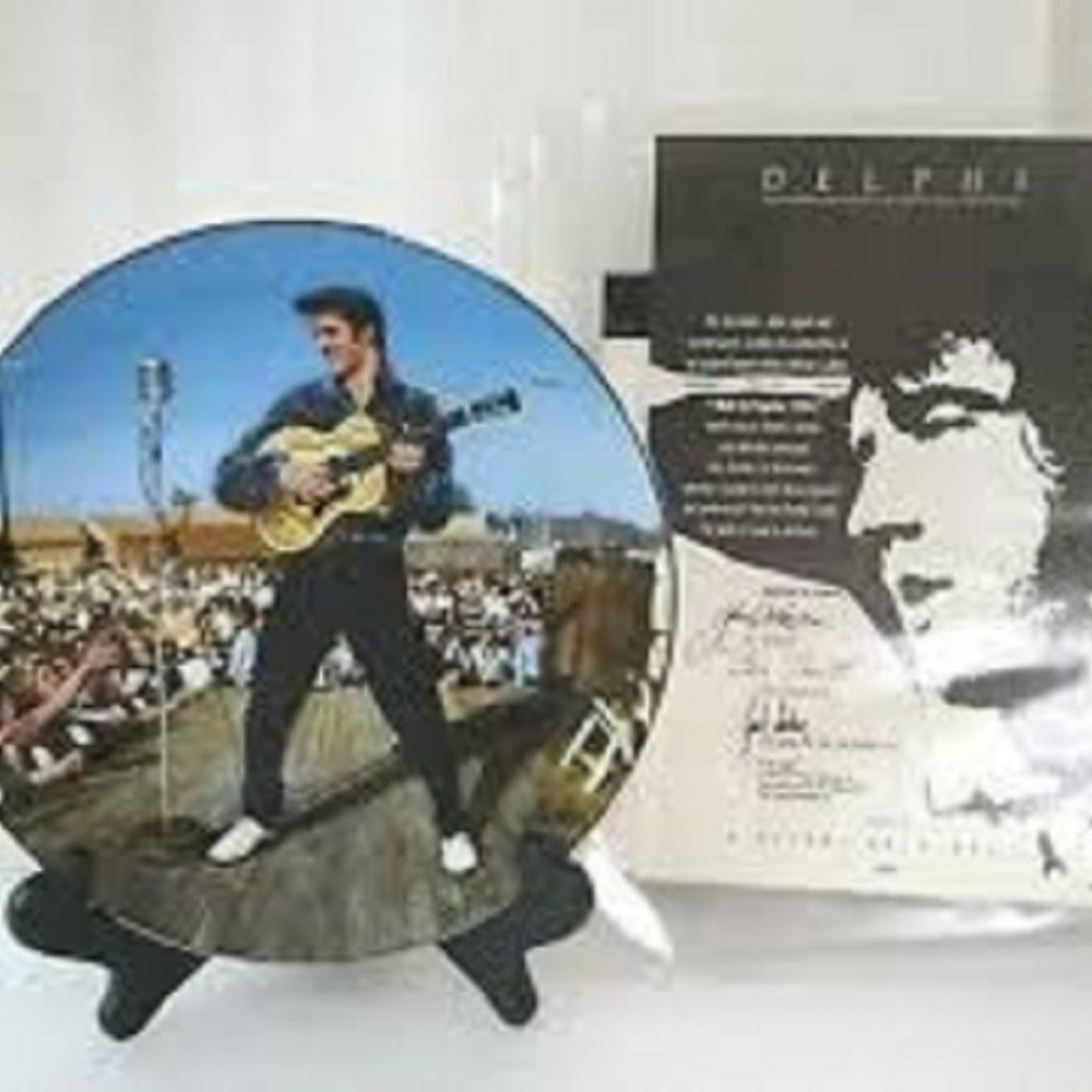 ELVIS DELPHI BACK TO TUPELO PLATE W/COA NEW